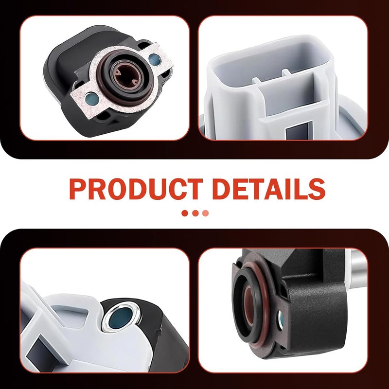 pinflaw Throttle Position Sensor, 5017479AA Throttle Body Position Sensor Accelerator, 3 Pin Engine TPS with Screws Accessories, Compatible with Dodge Jeep Grand Cherokee (Black) - Image 3